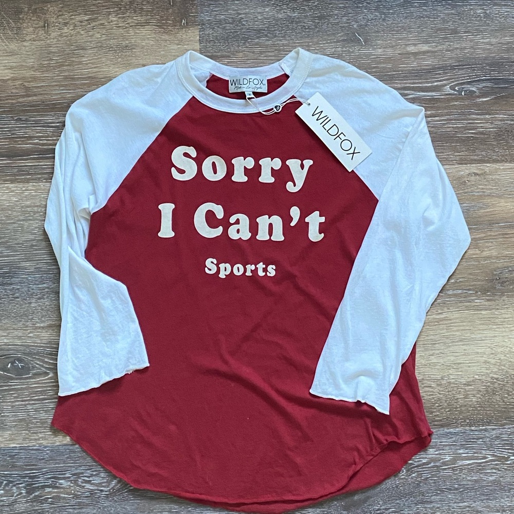 WILDFOX NWOT Sorry I can’t sports T-Shirt